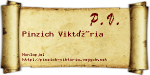 Pinzich Viktória névjegykártya